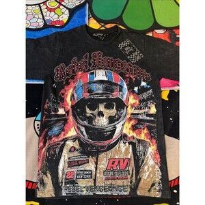 Rebel Vengeance Skull Racer Graphic T-Shirt